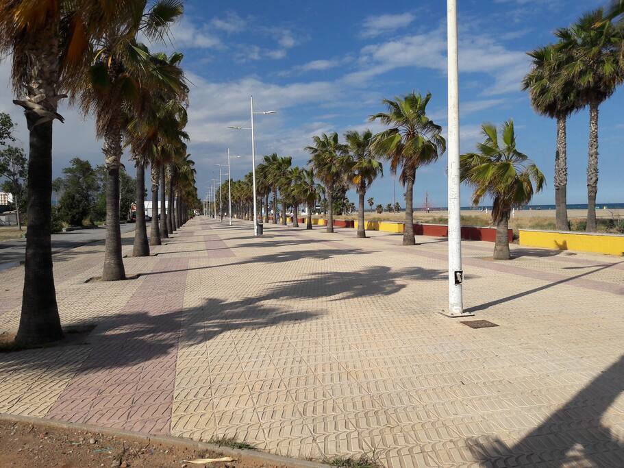 Le front de mer de Burriana