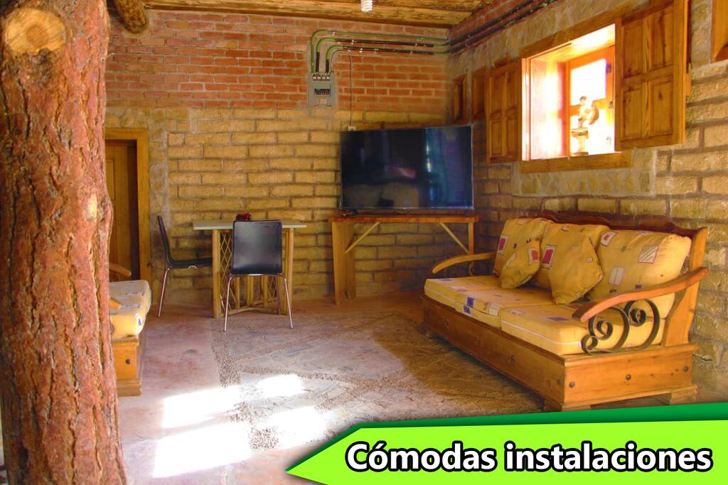 Relájate en la cabaña viendo películas