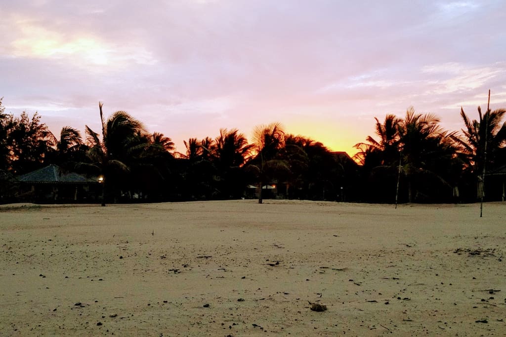 Sunset on the beach
