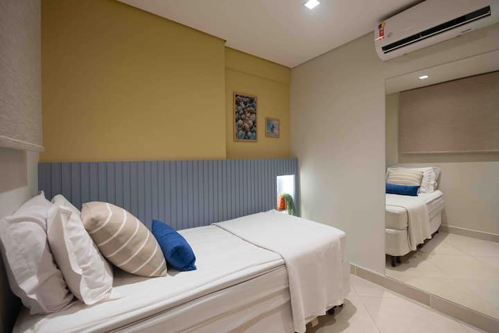 Quarto climatizado para aquele descanso