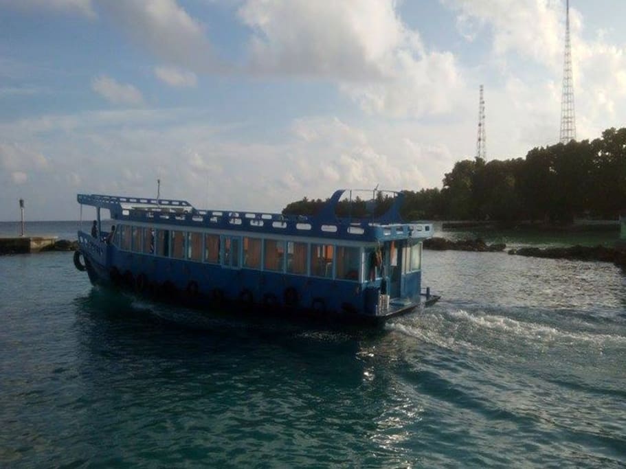 Ferry to capital city "Male' "