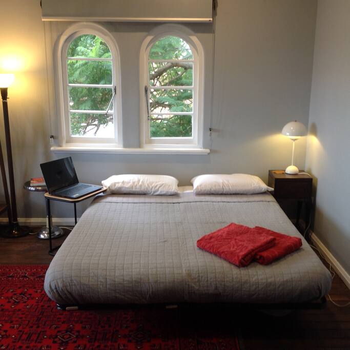 The room can be set up as a single, a twin, a lounge room or a double. Let us know what you want.