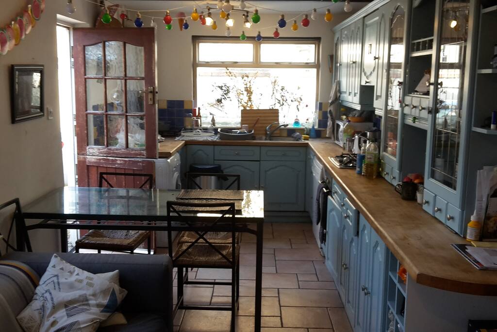 Large, shared kitchen