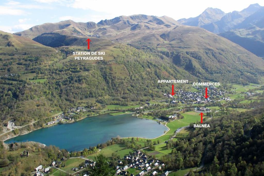Vallée du Louron, situation de l'appartement