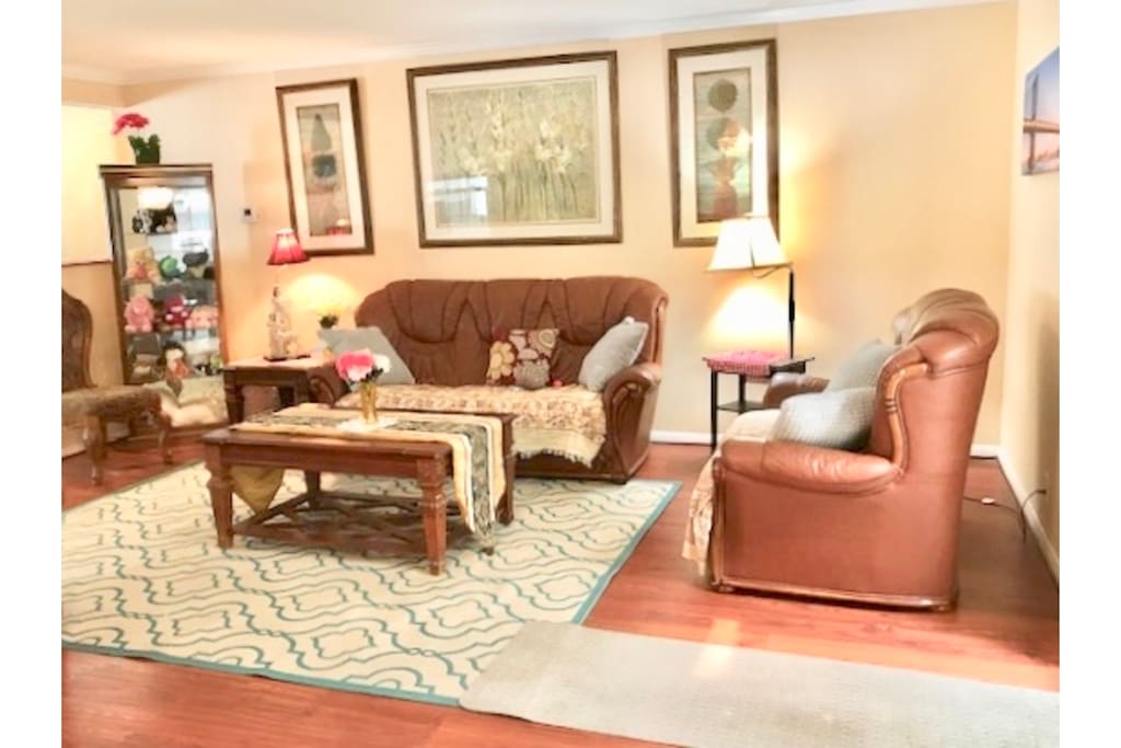 Big Living room opens up to the Den