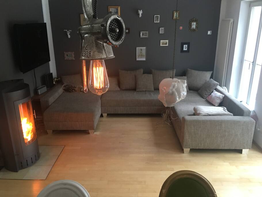 The living room.