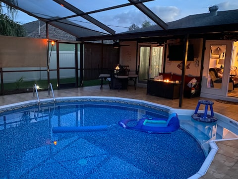 Successful Airbnb property: Cozy home complete with pool and outdoor living in Palm Bay