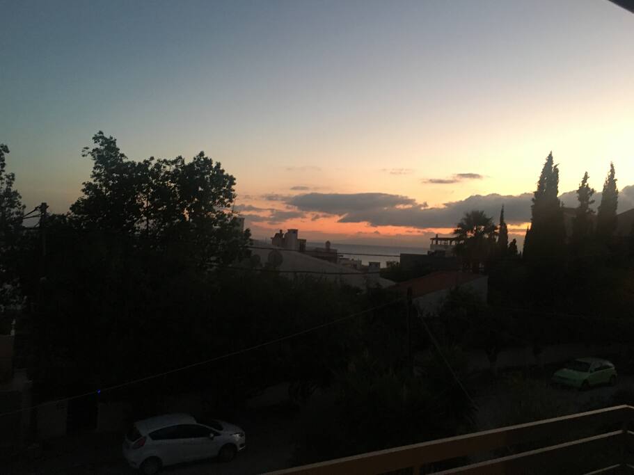 View from 1st floor balcony.