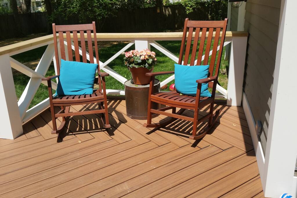 Private back deck
(Picture was taken before deck was completed. Updated picture will be uploaded once outside is de-winterized.)