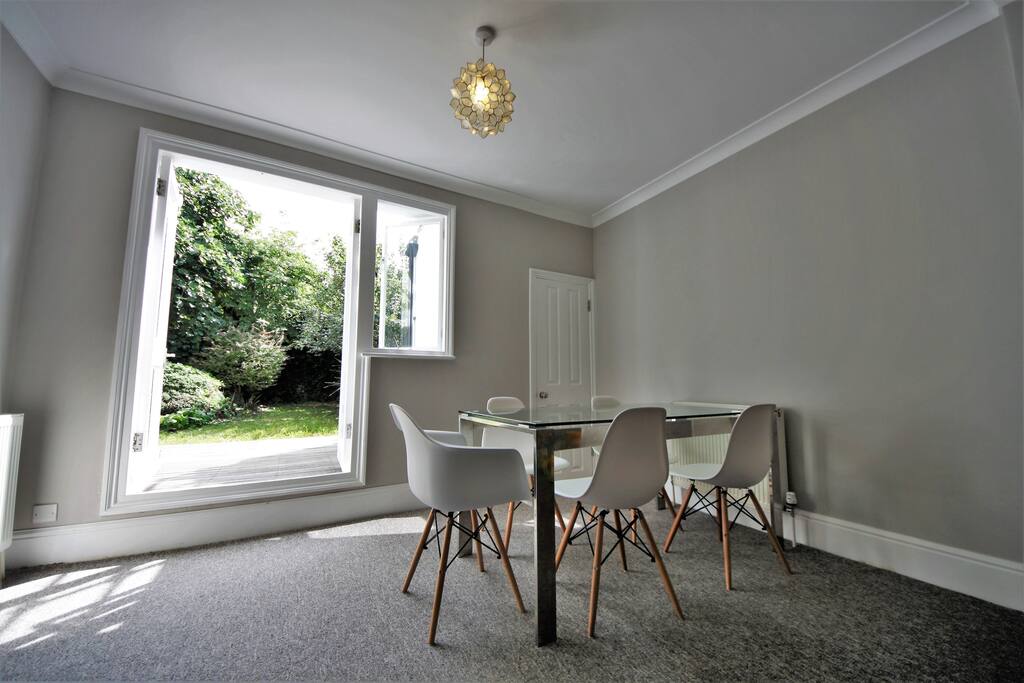 Spacious dining area