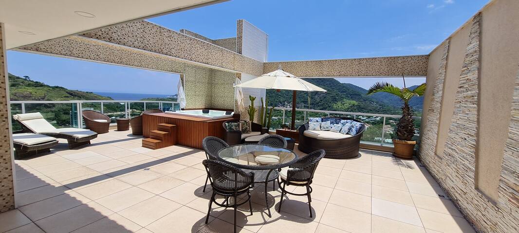 Cobertura Alto Padrão Vista Única Jacuzzi Sauna