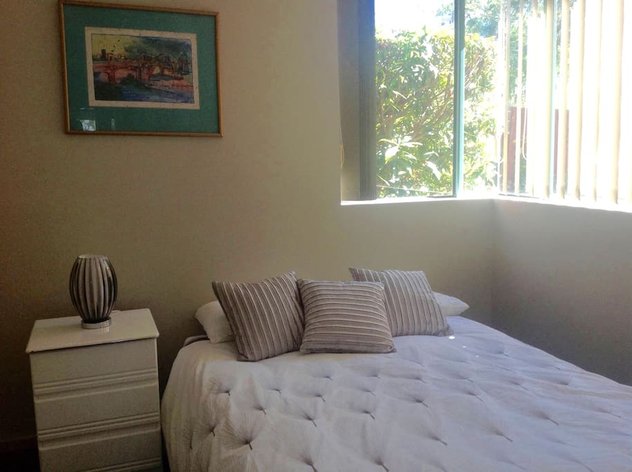 Second bedroom with Double bed and ceiling fan
