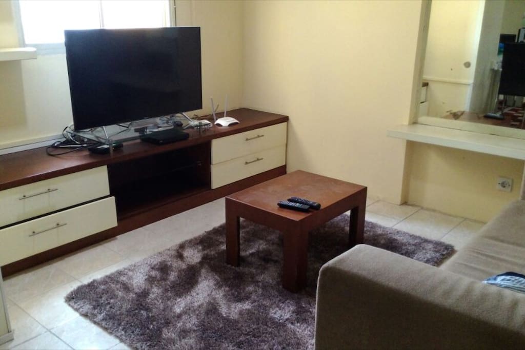 Lounge and satellite TV area