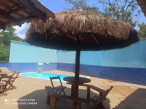 Casa de campo,Piscina aquecida, chácara Sabará