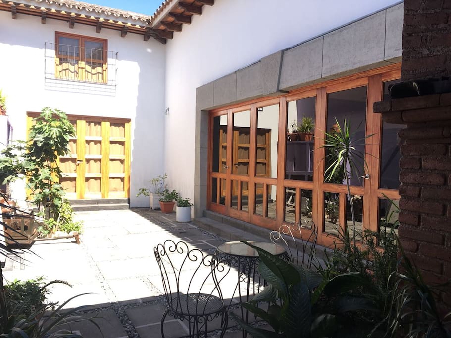 Área de estar, exterior.