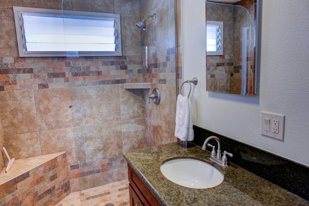 Spacious shower