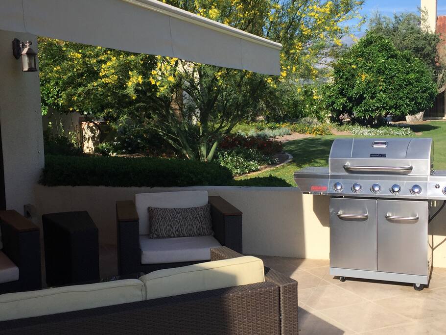 Retractable Sun Shade on Patio