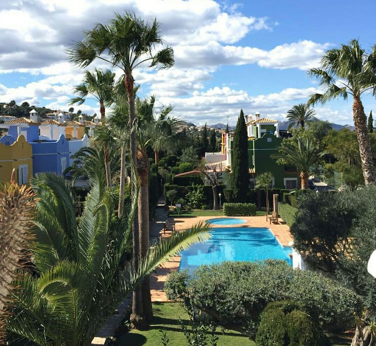 Vista de la piscina