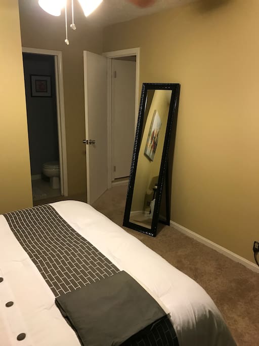 Bedroom 2 Upstairs With Full Length Mirror