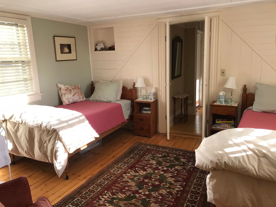 Two twin beds