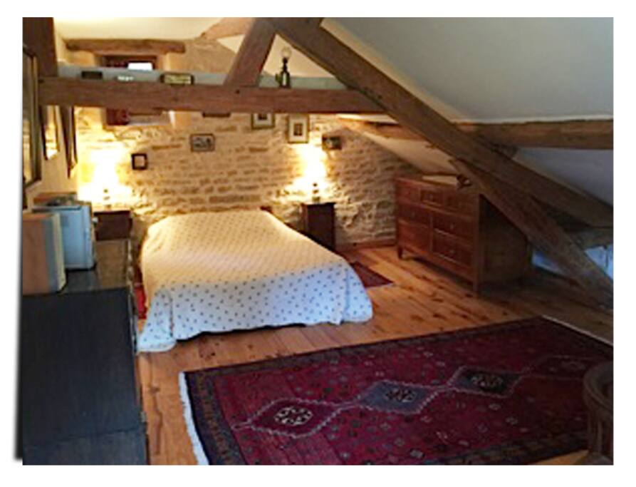 Chambre d'hôtes "Grange” 1er étage grande chambre lit double