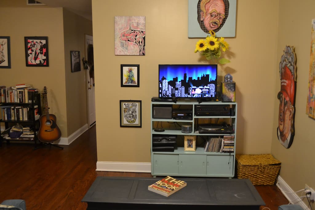 Living room and TV