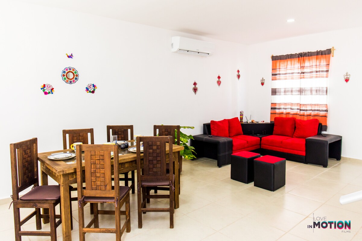 Propiedad de Airbnb exitosa: Casa María Oaxaqueña (Oaxacan-style house)-boutique-6px-A/C-Pool-Cenotes en Villas La Playa