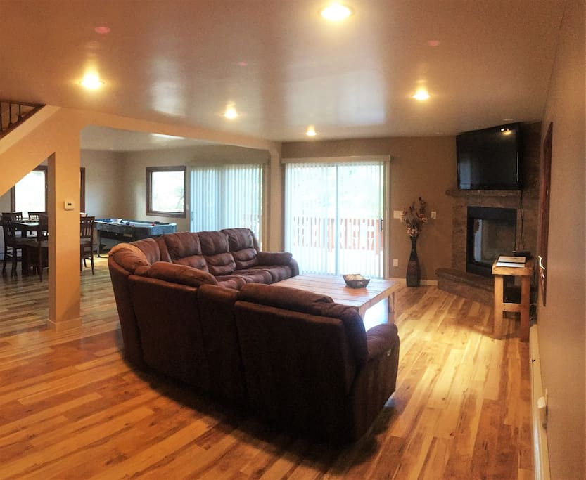 Living Room with queen sofa sleeper