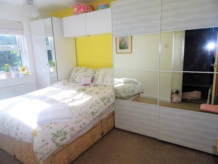 Lovely sunny space with view of garden