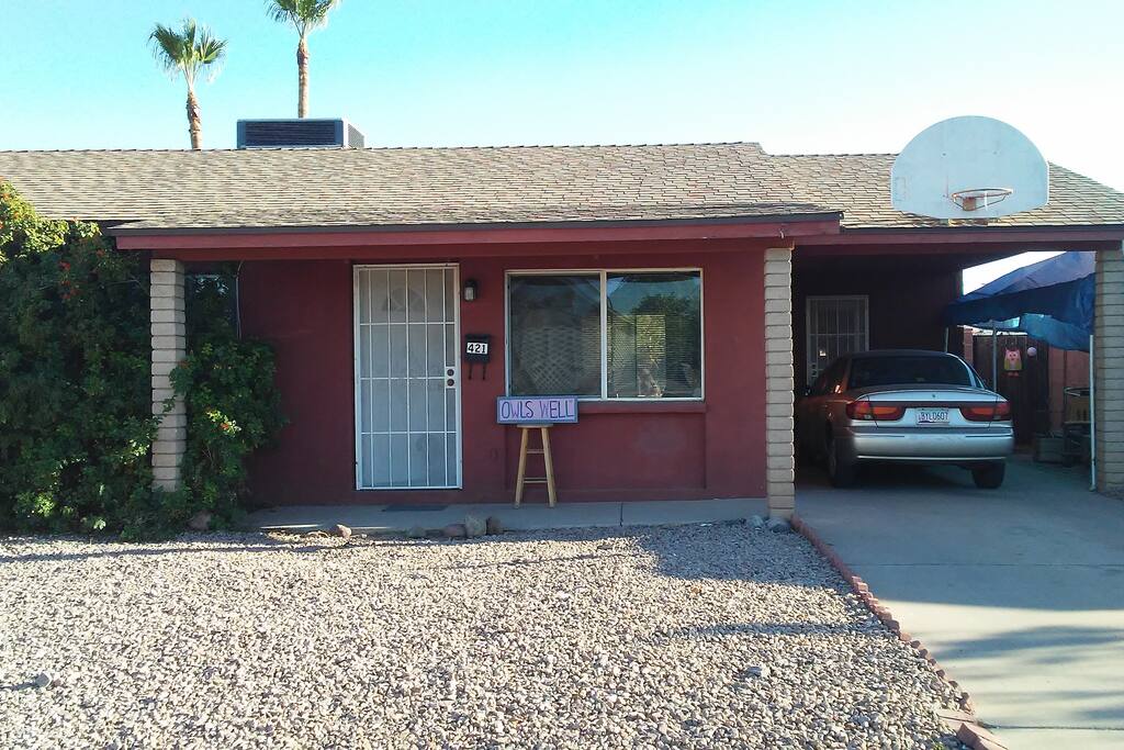 Front of the house, street view.
