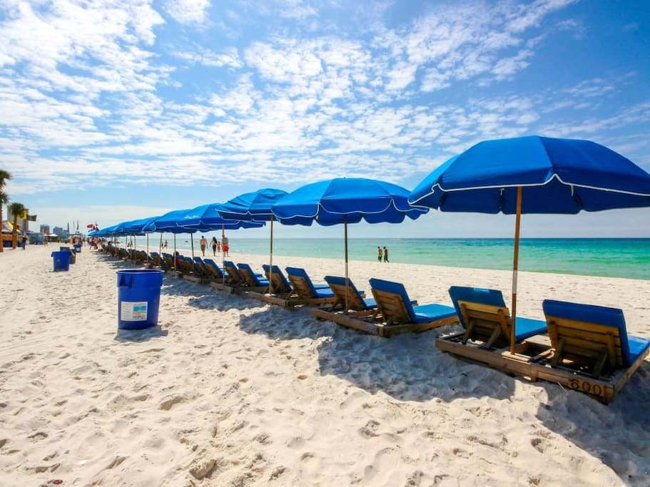 1 set of beach chairs complimentary with your stay
