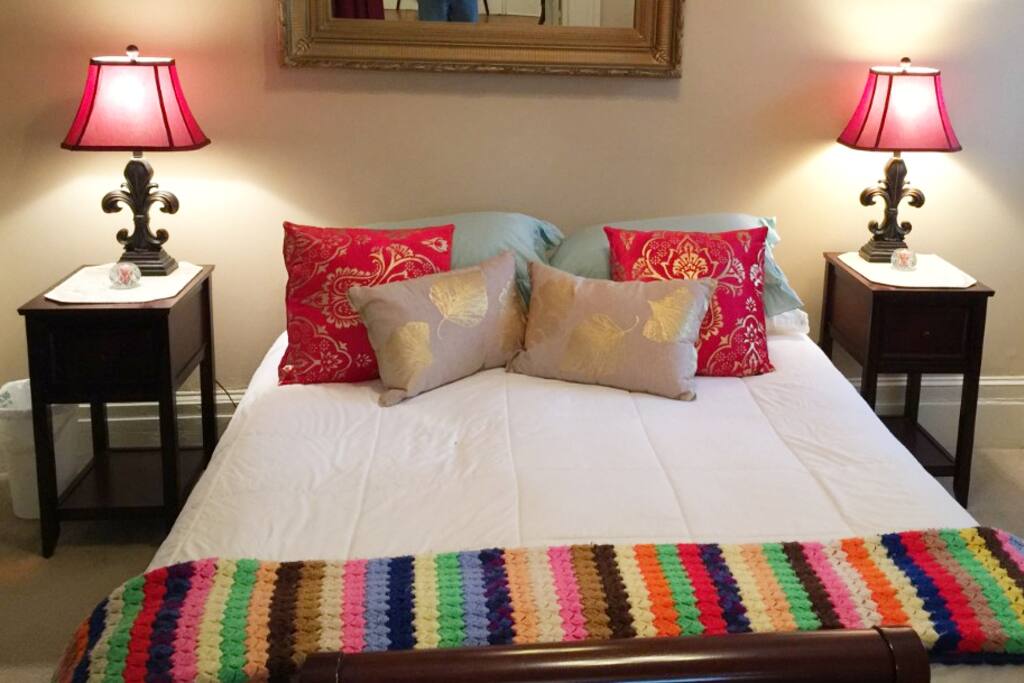 Large bedroom with plenty of storage