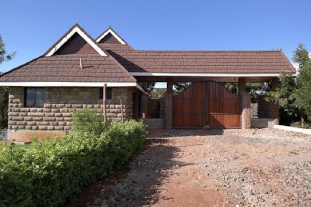 main entrance to the property