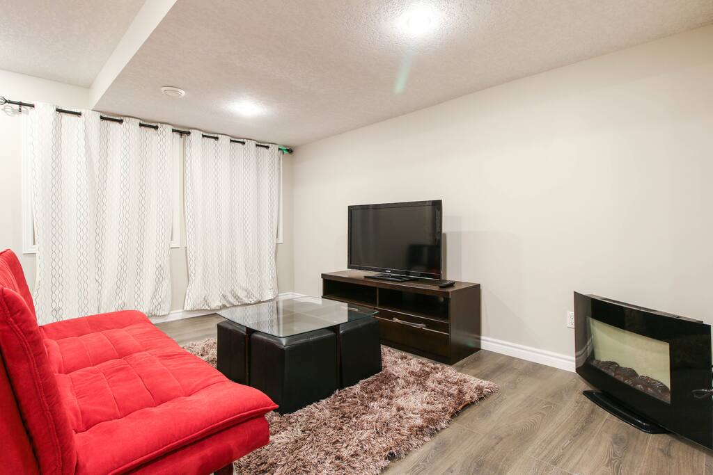 Living room with sofa bed