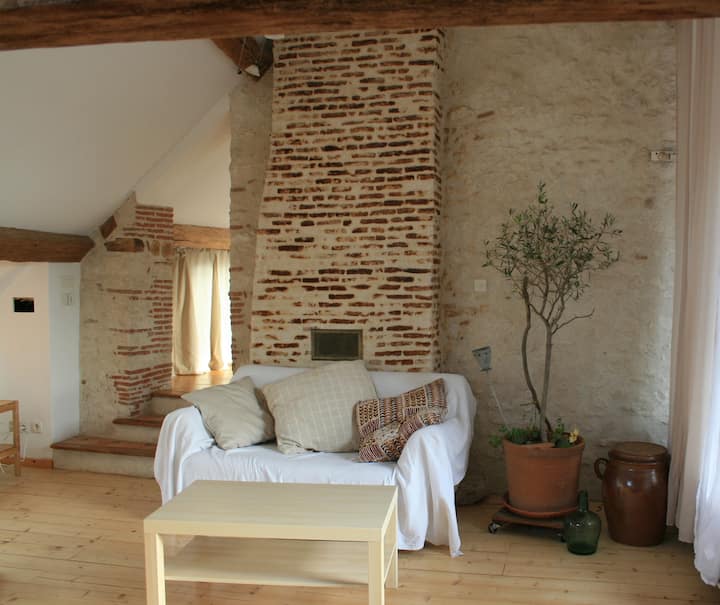 Independent loft in an old house