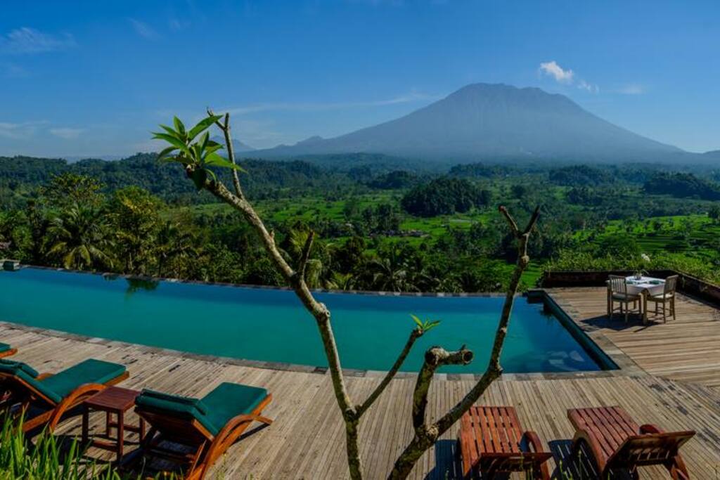 Pool with Mountain View