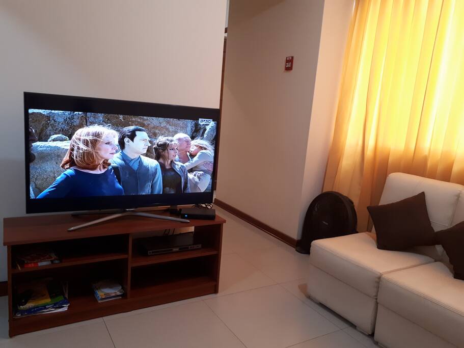 TV con Direct TV Y NETFLIX en sala
