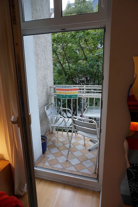 Balkon direkt im Zimmer