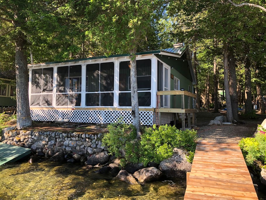 Rustic Lakefront Cabin on Beech Hill Pond - Cabins for ...