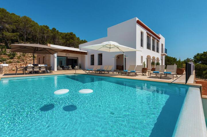 Santa Eulalia- Sea Views- Garden- Bbq-Private Pool