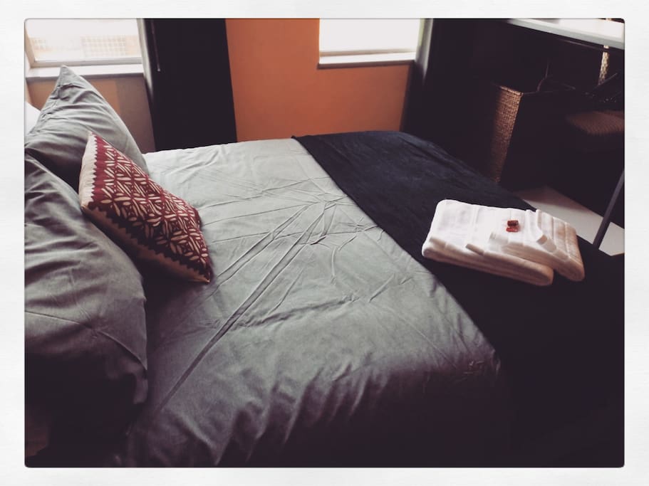Bed from another angle.