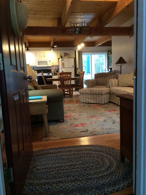 living room and kitchen