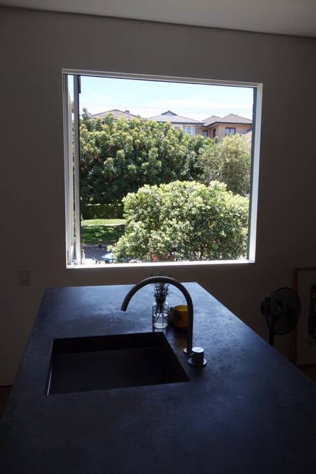 Street view from kitchen