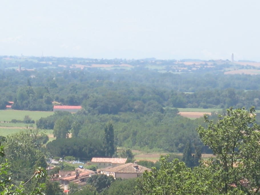 View of Levignac and the Save Valley from the chateau.