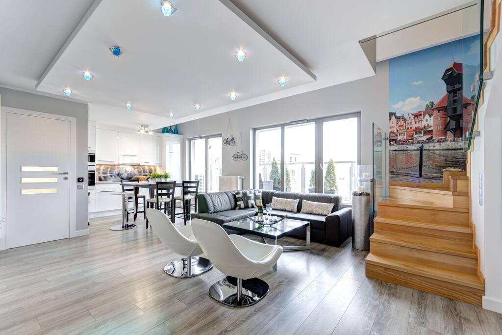 Salon z aneksem kuchennym