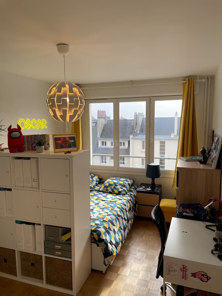 Საძინებელი 3, 1 ორადგილიანი საწოლი 160 × 190 სმ 