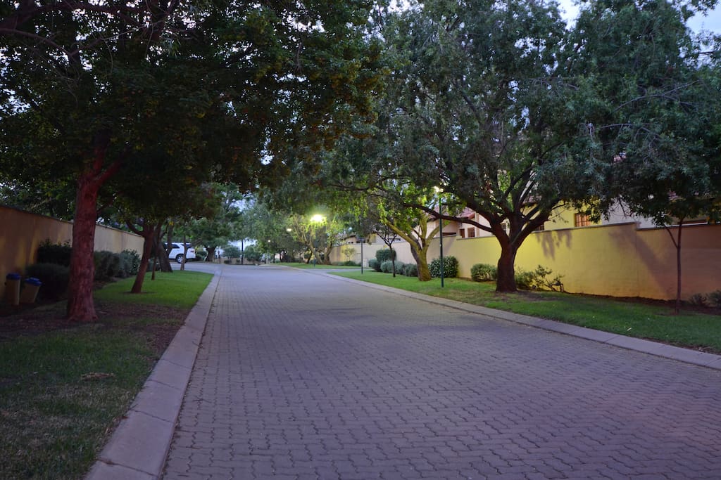 The estate prides itself with lovely trees