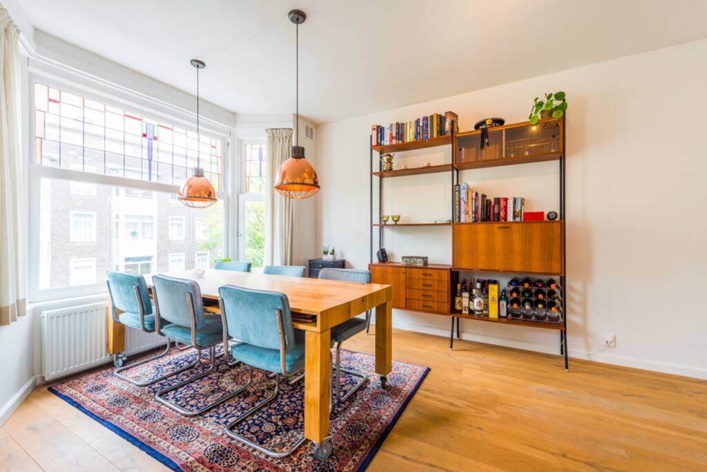 Large dining table.