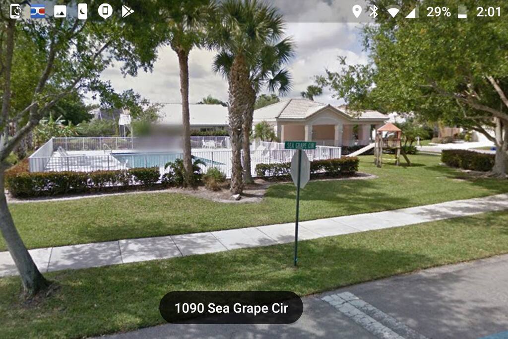 community pool next door