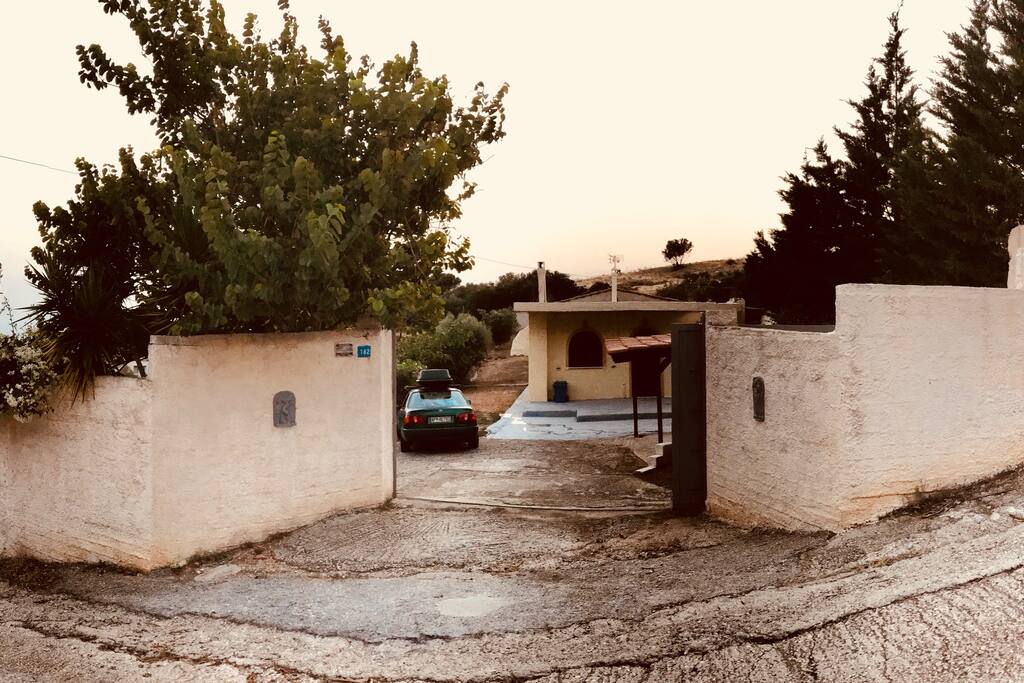 The main entrance of the house.
